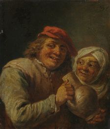 Old Man and Woman, 1700s. Creator: David Teniers (Flemish, 1610-1690), imitator of