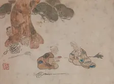 Old Man and Woman. Creators: Unknown, Ogata Korin