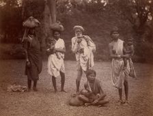 Old Man and Women with Children, One Nursing, 1860s-70s. Creator: Unknown