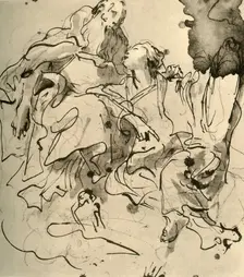 Old Man and Young Woman 1761, (1928). Artist: Giovanni Battista Tiepolo