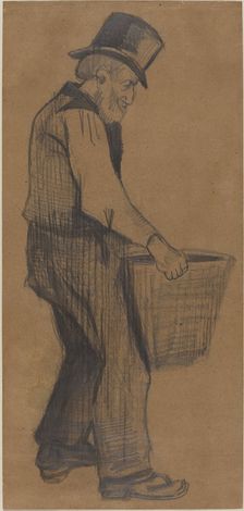 Old Man Carrying a Bucket, 1882. Creator: Vincent van Gogh