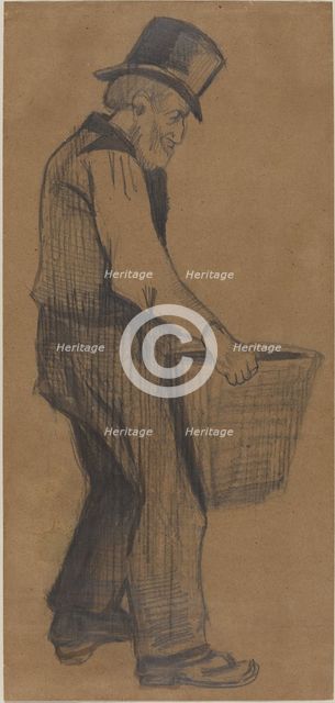 Old Man Carrying a Bucket, 1882. Creator: Vincent van Gogh.