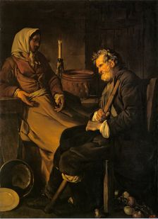 Old Man in the Kitchen, 1745. Creator: Jean Baptiste Marie Pierre