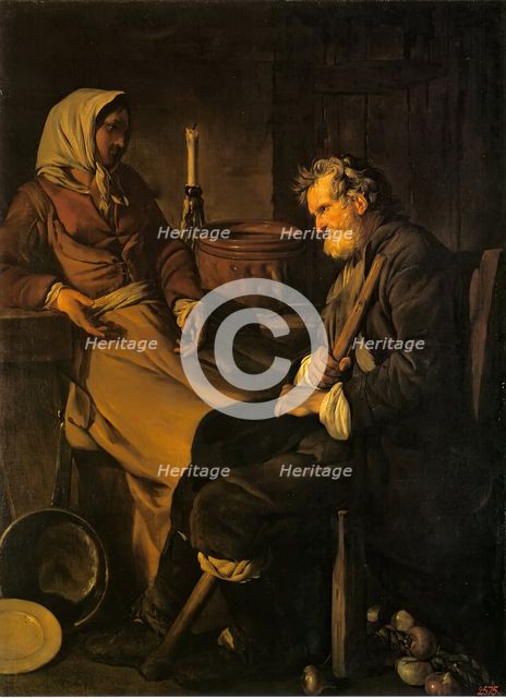 Old Man in the Kitchen, 1745. Creator: Jean Baptiste Marie Pierre.