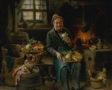 Old Man in the Kitchen, 1875-1890. Creator: Hermann Armin Kern