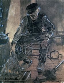 Old Man Kindling Wood 1881. Artist: Vincent van Gogh