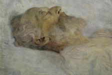Old man on his deathbed, 1900. Creator: Gustav Klimt