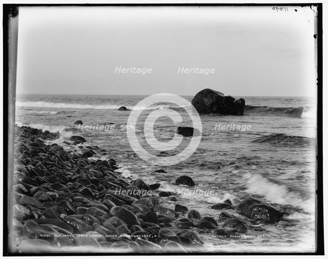 Old Man's Face, Point Judith, Narragansett, R.I., between 1880 and 1899. Creator: Unknown.