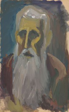 Old man's head, 1940/1944. Creator: Ján Novák
