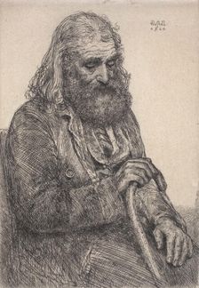 Old Man, Seated, 1910. Creator: Ernest Haskell