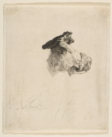Old Man Shading His Eyes with His Hand, ca. 1639. Creator: Rembrandt Harmensz van Rijn