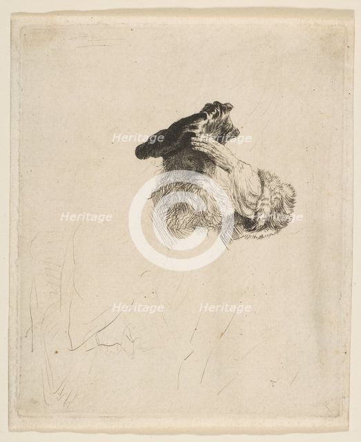 Old Man Shading His Eyes with His Hand, ca. 1639. Creator: Rembrandt Harmensz van Rijn.