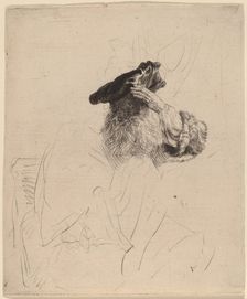 Old Man Shading His Eyes with His Hand, c. 1639. Creator: Rembrandt Harmensz van Rijn