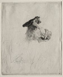 Old Man Shading his Eyes with His Hand, c. 1639. Creator: Rembrandt van Rijn (Dutch, 1606-1669)