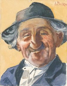 Old man's head, 1905-1925. Creator: Anton Frolka