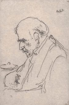 Old Man's Head - A Sketch, 1898. Creator: Ernest Haskell