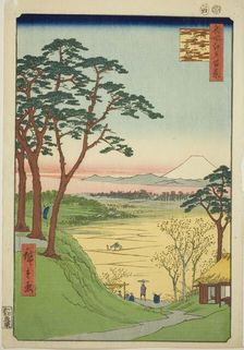 Old Man's Teahouse, Meguro (Meguro Jijigachaya), from the series "One Hundred..., 1857. Creator: Ando Hiroshige