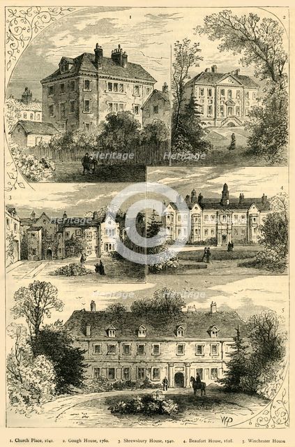'Old Mansions in Chelsea', c1876. Creator: Unknown.