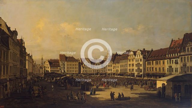Old Market-Place in Dresden, 1751. Creator: Bernardo Bellotto.