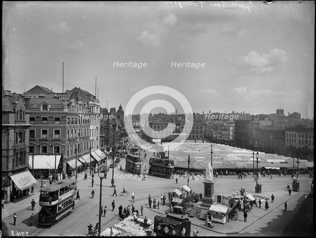 Old Market Square, City of Nottingham, 1910-1928. Creator: Campbell's Press Studios Limited.