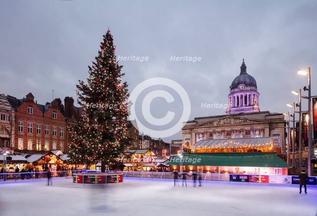 Old Market Square, Nottingham, Nottinghamshire, 2017. Creator: Patricia Payne.