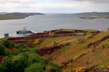 Old military pier, Loch Ewe, Highland, Scotland. Creator: Peter Thompson