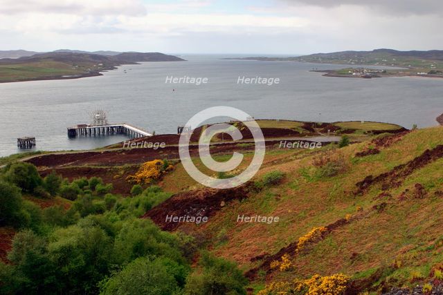 Old military pier, Loch Ewe, Highland, Scotland. Creator: Peter Thompson.