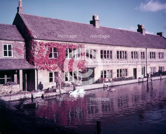 Old mill and cottages at Blockley, Gloucestershire, c1955. Creator: Arthur Charles Kirby Ware.