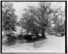 Old mill at Minsi, Marshall Creek, Pa., between 1890 and 1901. Creator: Unknown