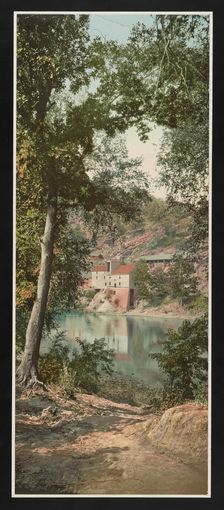Old mill on the Potomac River, Maryland, c1899. Creator: William H. Jackson