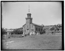 Old Mission Church, Mackinac Island, between 1890 and 1901. Creator: Unknown
