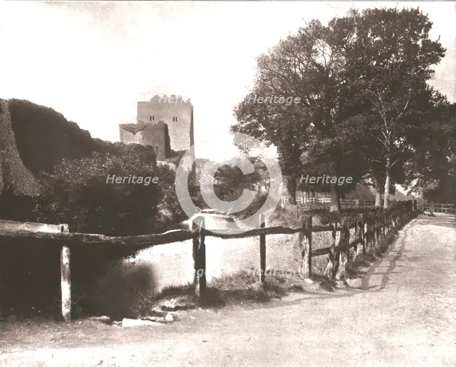 Old Moat, Portchester Castle, Hampshire, 1894. Creator: Unknown.