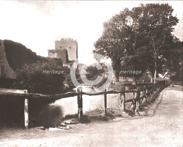 Old Moat, Portchester Castle, Hampshire, 1894. Creator: Unknown.