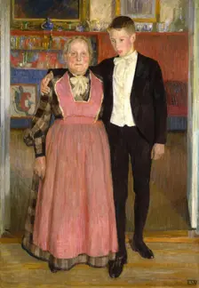 Old Nanny, probably 1906-1909. Creator: Erik Werenskiold