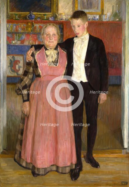 Old Nanny, probably 1906-1909. Creator: Erik Werenskiold.
