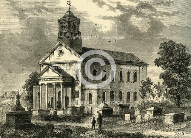 'Old Newington Church in 1866', (c1878). Creator: Unknown.