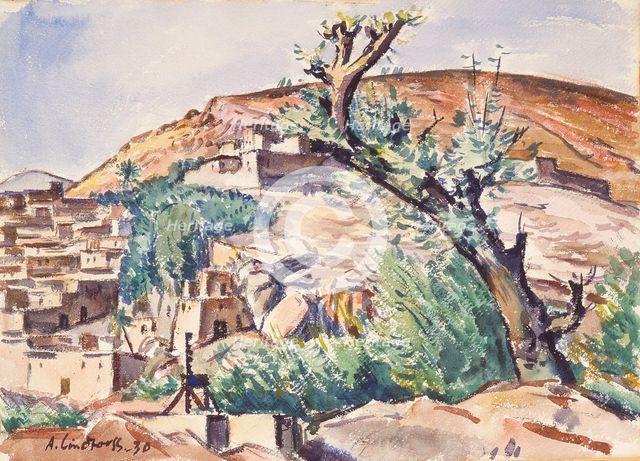 Old olive tree, 1930. Creator: Anton Lindforss.