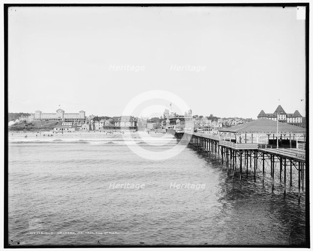 Old Orchard, Me., from end of pier, c1904. Creator: Unknown.