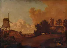 Old Orford Church and Mill, Suffolk c1782. Artist: John Crome