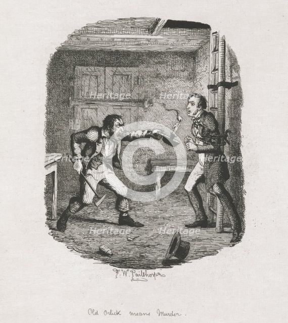 "Old Orlick means murder" - Great Expectations, 1885. Creator: Frederick William Pailthorpe.