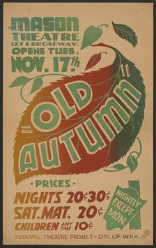 Old Autumn, Los Angeles, 1936. Creator: Unknown