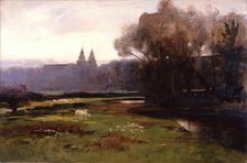 Old Aberdeen from the South-West, 1875-1899. Creator: James Coutts Michie