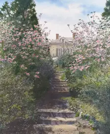 "Old Acres," Robert Low Bacon house, Old Westbury, New York, 1921. Creator: Frances Benjamin Johnston