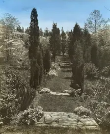 "Old Acres," Robert Low Bacon house, Old Westbury, New York, 1921. Creator: Frances Benjamin Johnston
