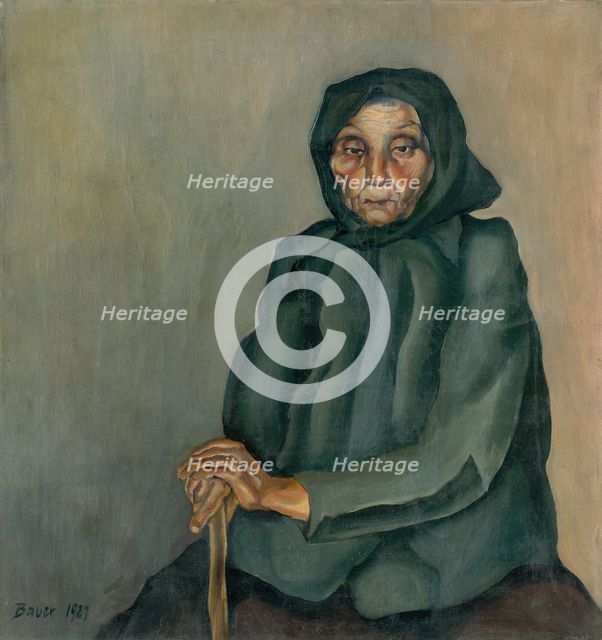 Old Age, 1927. Creator: Konstantin Bauer.