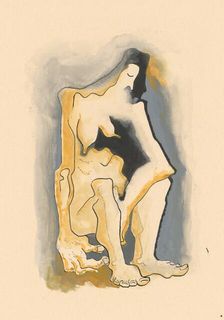 Old age, 1936-1937. Creator: Mikulas Galanda