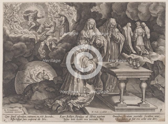 Old Age and Death, from "The Course of Human Life", 1570. Creator: Pieter Furnius.