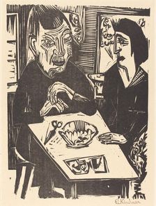 Old and Young Woman (Alte und jungere Frau), 1921. Creator: Ernst Kirchner