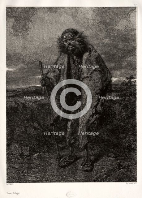 Old and Modern Artists: Thomas Vireloque. Creator: Paul Gavarni (French, 1804-1866).