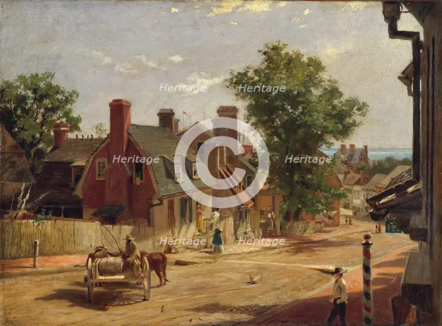 Old Annapolis, Francis Street, 1876. Creator: Francis Blackwell Mayer.